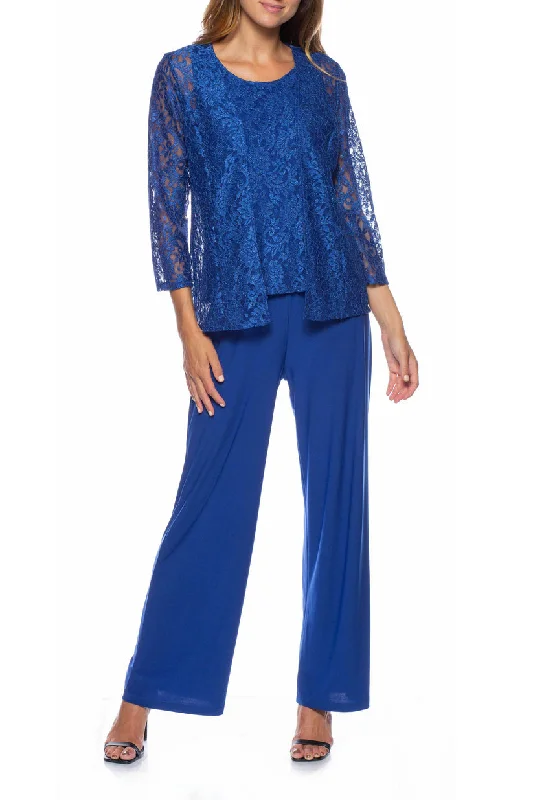 Marina 268079 Long Formal Jacket Pant Suit Cozy Lounge Pants