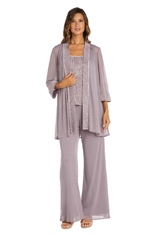 R&M Richards 9084D Long Formal Jacket Pantsuit Casual Track Pants