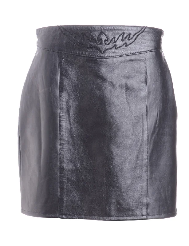 Label Roxy Mini Leather Skirt corduroy skirt durable