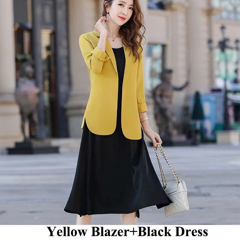 Yellow Skirt Suit