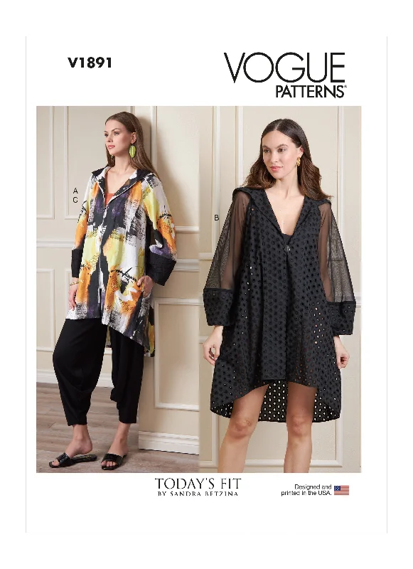 Vogue Pattern V1891 Misses' Jacket and Pants by Sandra Betzina Hoodie Zip-Up Jacket Button-Up Jacket Vogue Pattern V1891 Misses' Jacket and Pants by Sandra Betzina Hoodie Zip-Up Jacket Button-Up Jacket