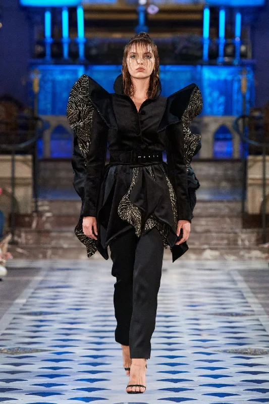 JACKET & PANTS RASCASSE VELVET JACKET, LINED WITH SILK Stylish Casual Pants