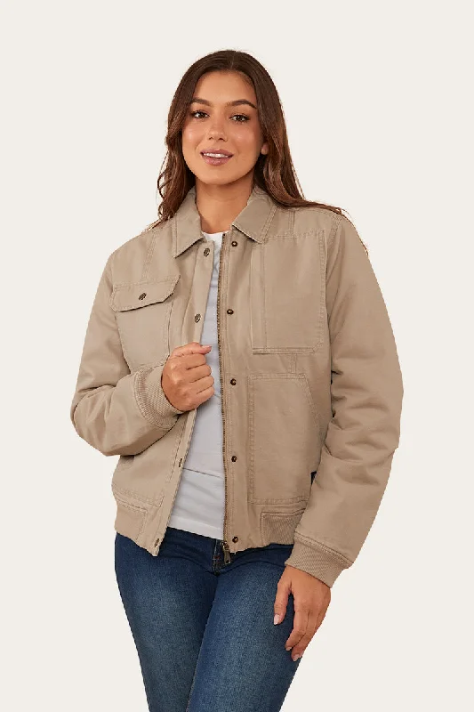 Mulgrave Womens Jacket - Camel Fleece Jacket Down Jacket Feather Jacket