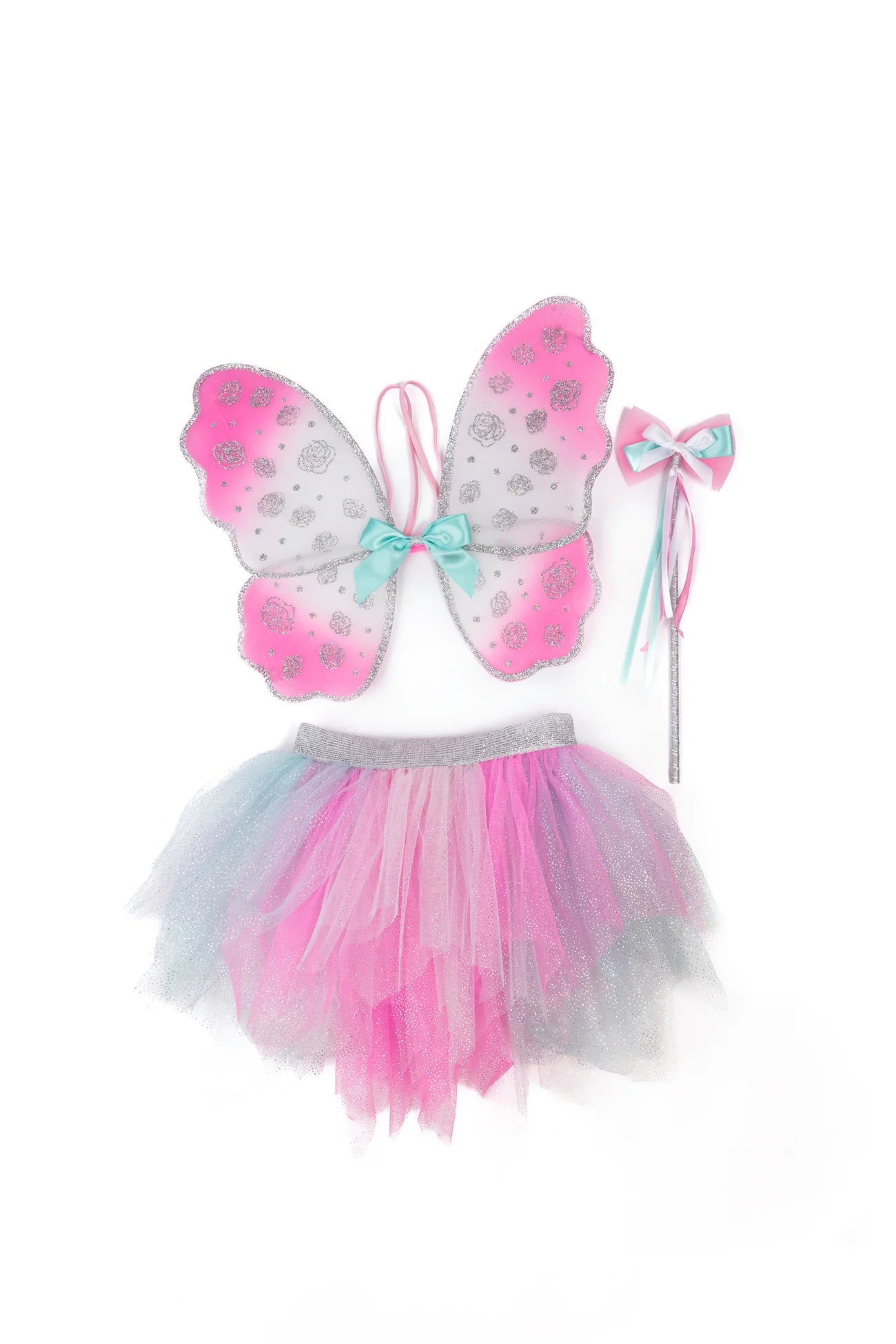 Great Pretenders Think Mint Pink Skirt, Wings & Wand Size 4/6 lace skirt romantic