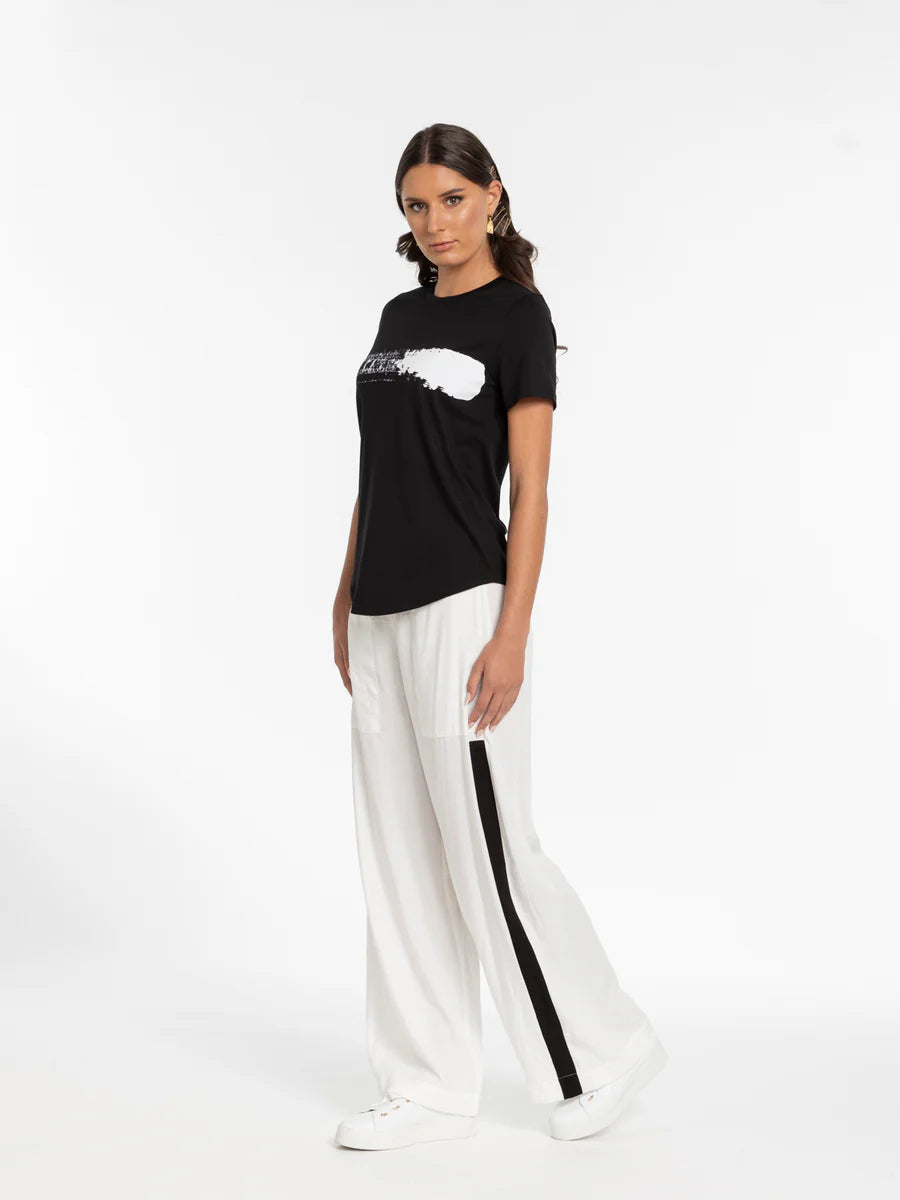 Living the Dream Pant - White Comfy High-Waist Jeans
