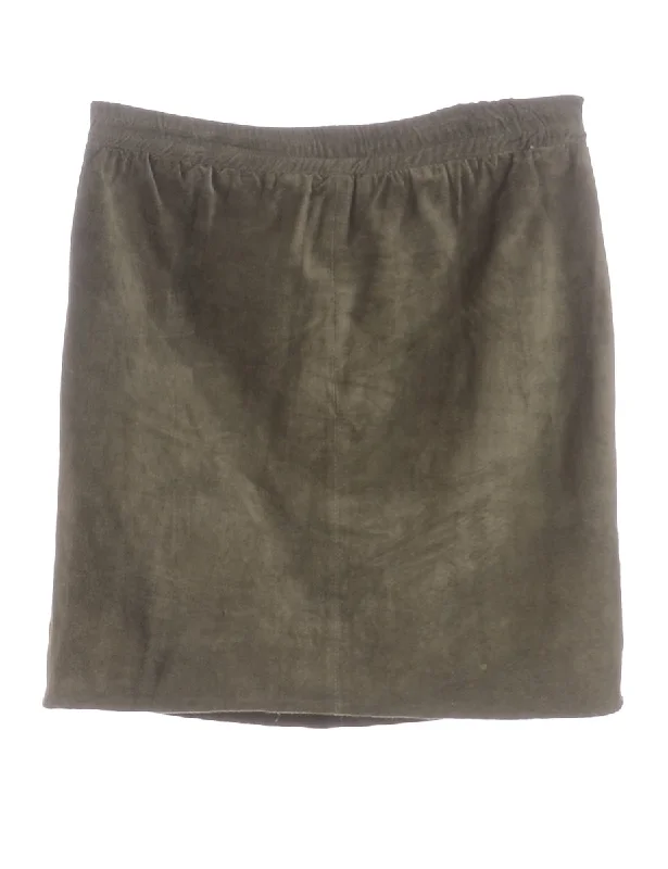 Label Robyn Suede Skirt wool skirt sturdy