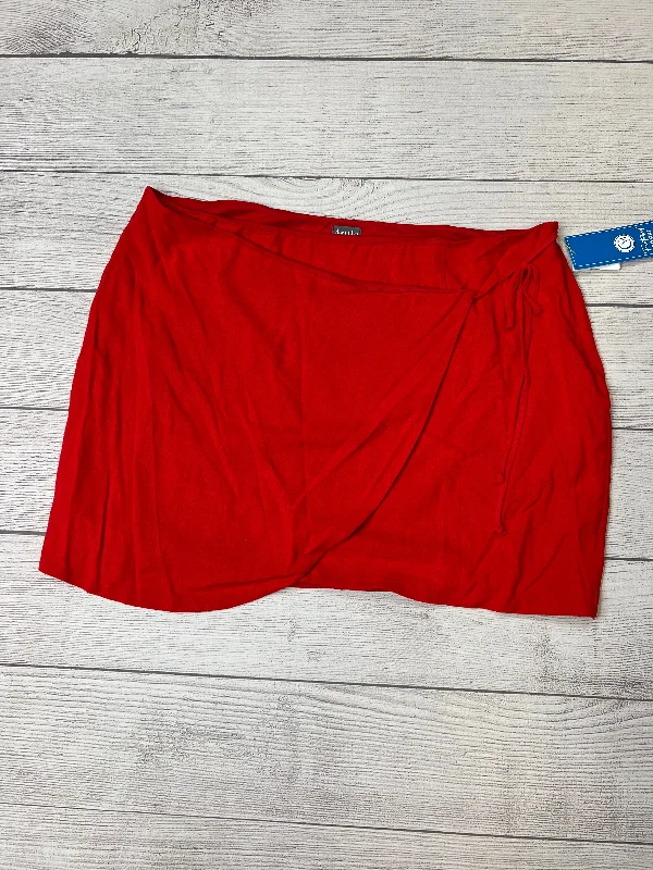 Red Skirt Altard State, Size 3x chiffon skirt floaty