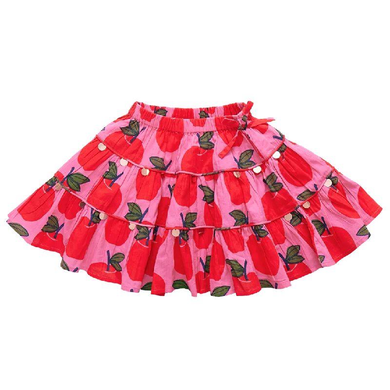 Girls Allie Skirt | Pink Apples cashmere skirt rich