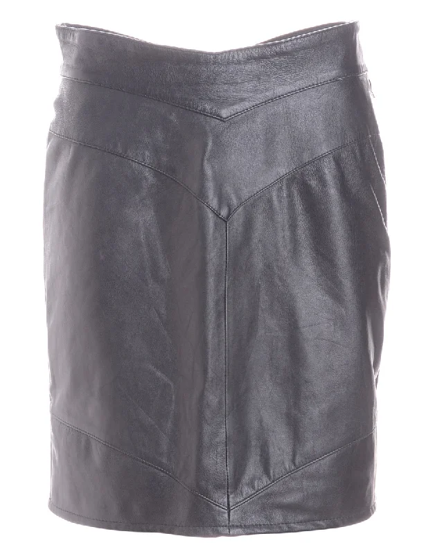 Label Roxy Mini Leather Skirt summer skirt style