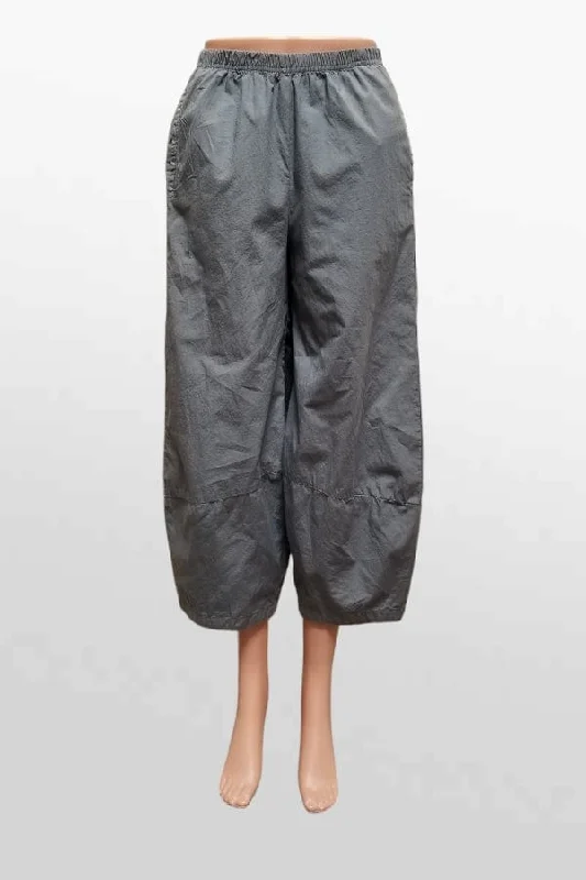 Organic Poplin Lantern Pants Warm Wool Trousers