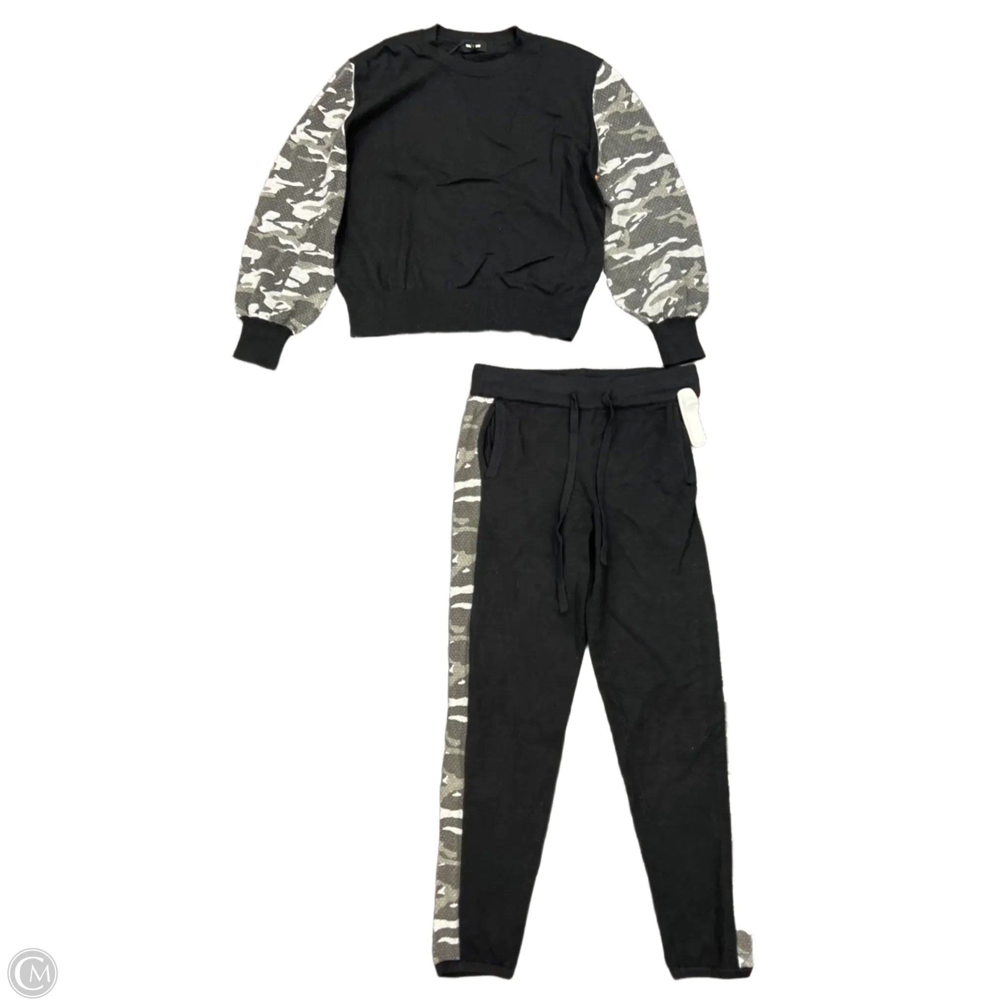 Pants Set 2pc By Cmb In Black, Size: S Comfortable Pleated Pants