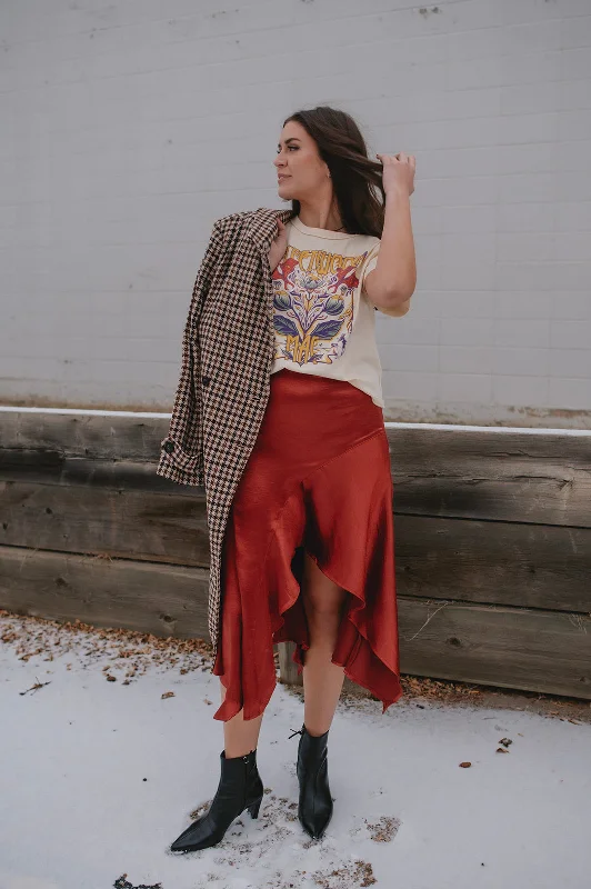 The Sunrise Asymmetrical Skirt by Free People tiered skirt playful