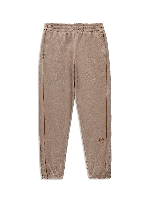 Miss Lioni Track Pant- Taupe Grey Cozy Fitted Pants