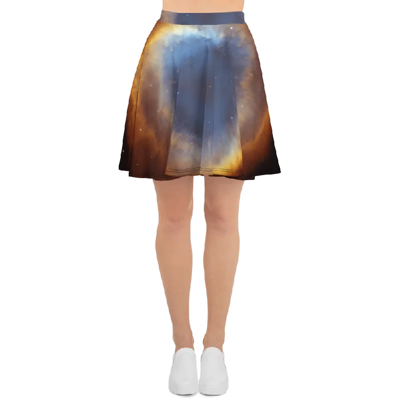 Galaxy - Glory of Helix Nebula - Skater Skirt cashmere skirt soft