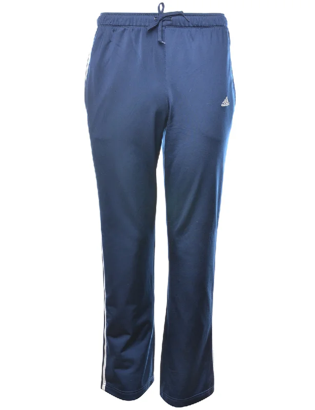 Adidas Navy Classic Track Pants - W28 L31 Fashionable Sporty Pants