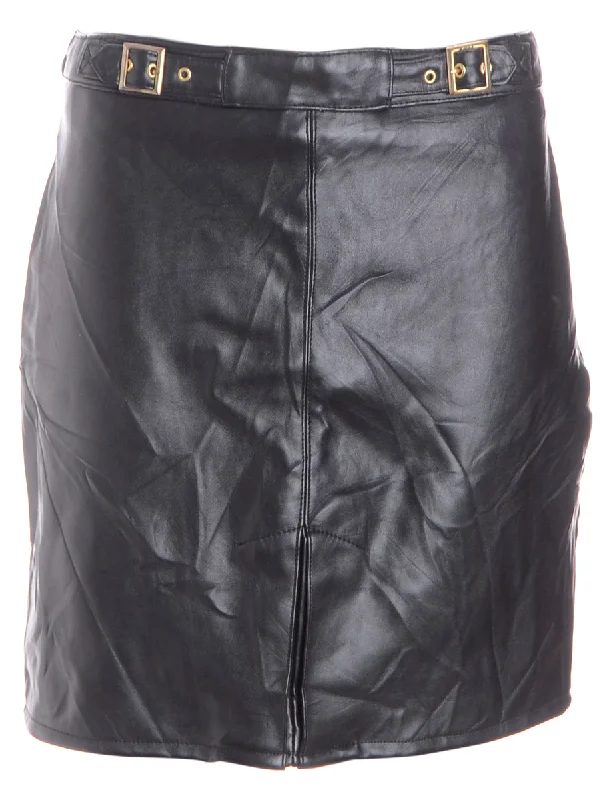Label Roxy Mini Leather Skirt slim fit skirt