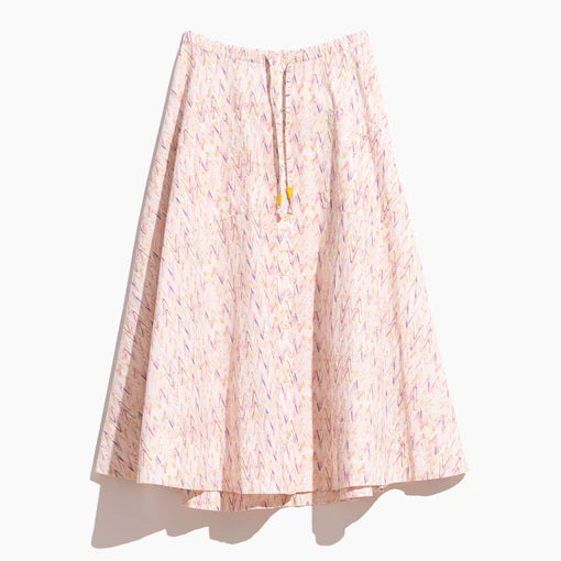 Fette Skirt Printed Blossom linen skirt natural