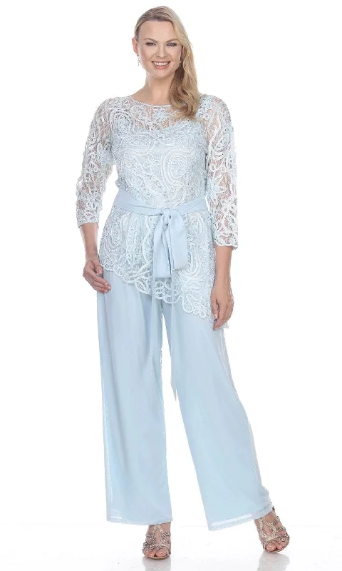Soulmates 1604 - Soutache Asymmetrical Tunic Pants Set Comfortable Jogging Pants