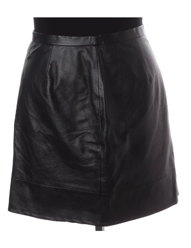 Label Roxy Mini Leather Skirt velvet skirt glossy