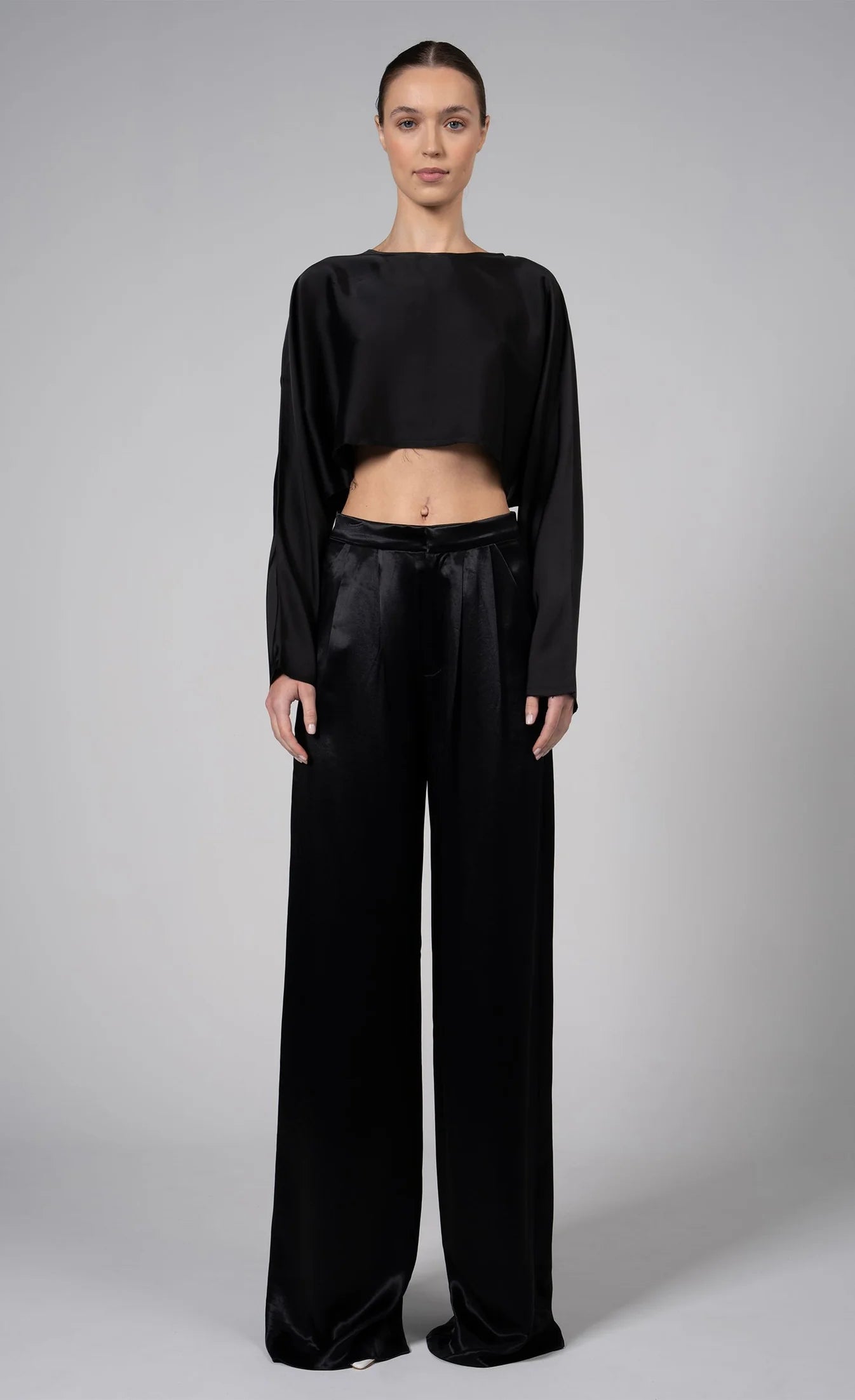 Black Paris Pant Elegant Dress Pants