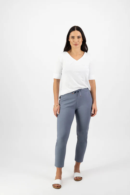7/8 skinny leg elastic pant Elegant Palazzo Trousers