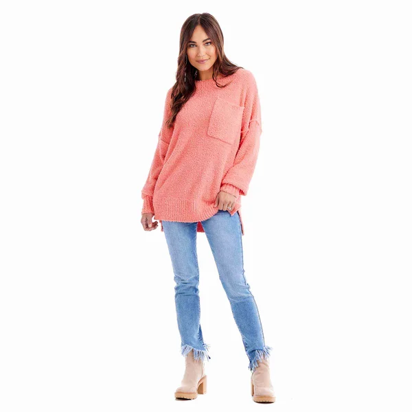 Coral Rome Chenile Sweater by Mudpie Faux Fur Fabric Real Fur Fabric Shearling Fabric