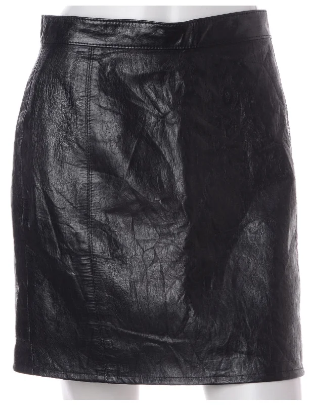 Label Roxy Mini Leather Skirt silk skirt sleek