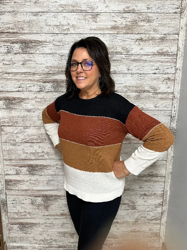 Three Lanes Crew Neck Sweater Fleece Fabric Down Fabric Feather Fabric