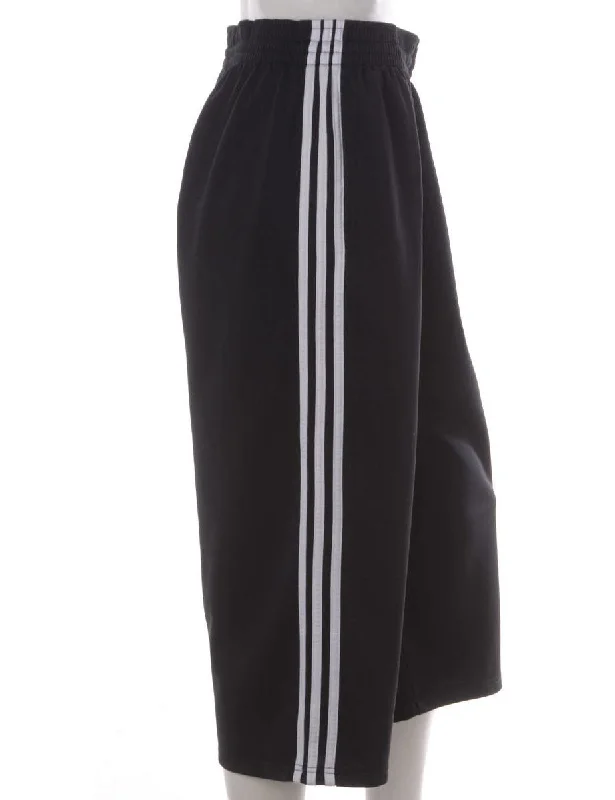 Label Upcycled Adidas Mel Cropped Track Pants Chic Slim Fit Pants