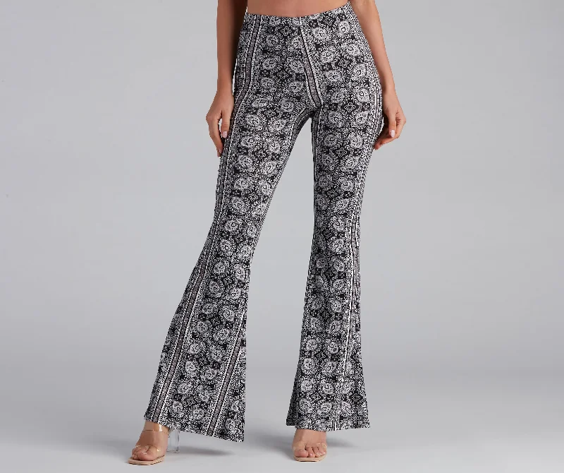 Boho Bae Flare Pants High-Waist Jogger Pants