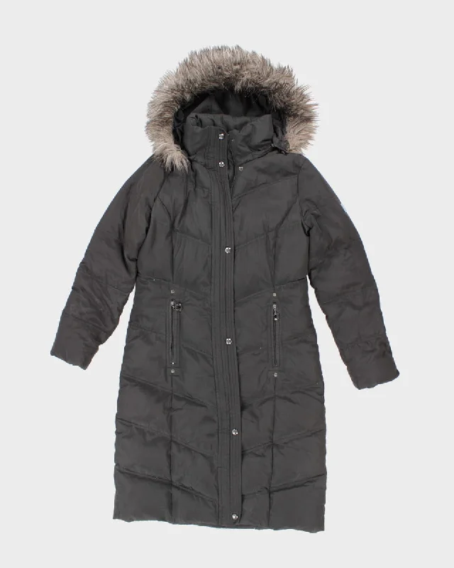 Calvin Klein Long Puffer Jacket - XS Hooded Jacket Caped Jacket Shawl Collar Jacket