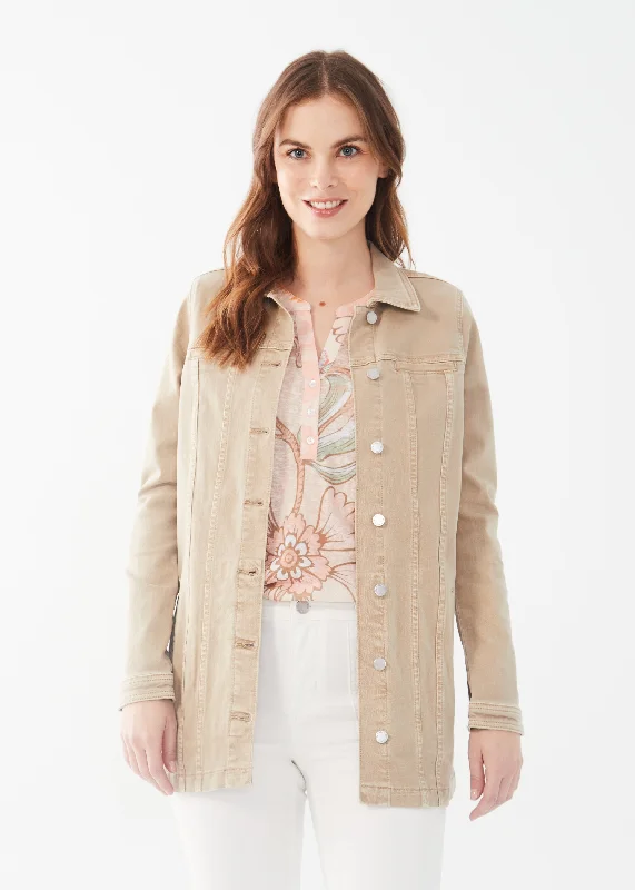 FDJ French Dressing Long Denim Jacket 1825511-SDO Sand Dollar - 1 ONLY SIZE SMALL - 20% OFF V-Neck Jacket Boat Neck Jacket Square Neck Jacket FDJ French Dressing Long Denim Jacket 1825511-SDO Sand Dollar - 1 ONLY SIZE SMALL - 20% OFF V-Neck Jacket Boat Neck Jacket Square Neck Jacket