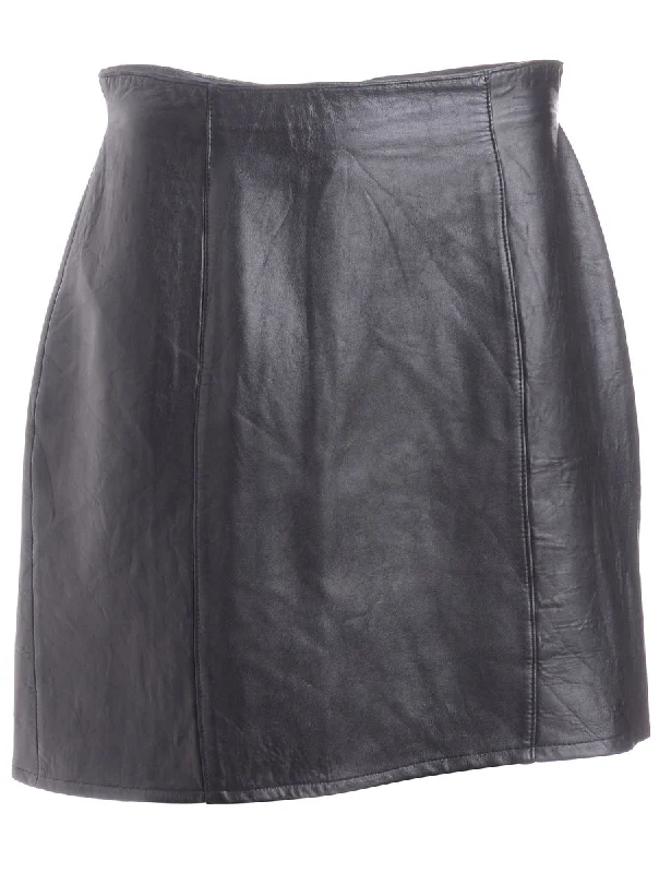 Label Roxy Mini Leather Skirt leather skirt bold
