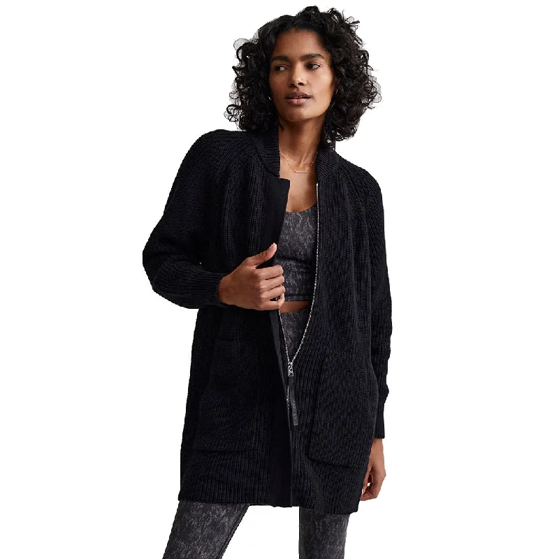 Varley Maybelle Knit Black Womens Jacket Appliqued Jacket Beaded Jacket Sequined Jacket Varley Maybelle Knit Black Womens Jacket Appliqued Jacket Beaded Jacket Sequined Jacket