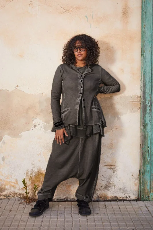 PLU Flared French Terry Jacket -  Asphalt Anorak Shell Jacket Lightweight Jacket
