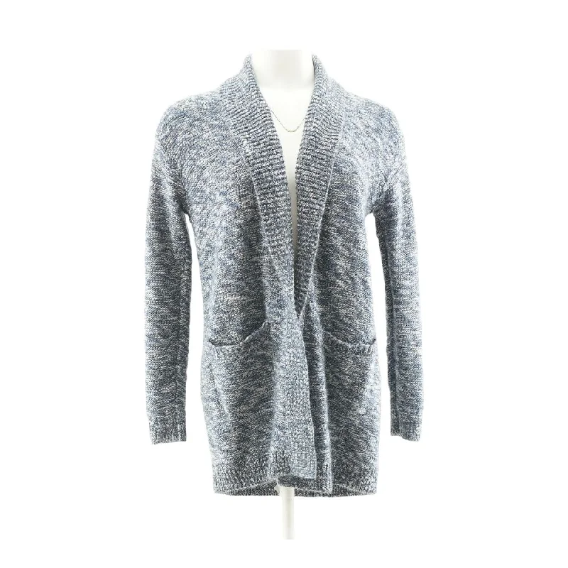 Blue MiscCardigan Sweater Handmade Hand-knitted Hand-woven
