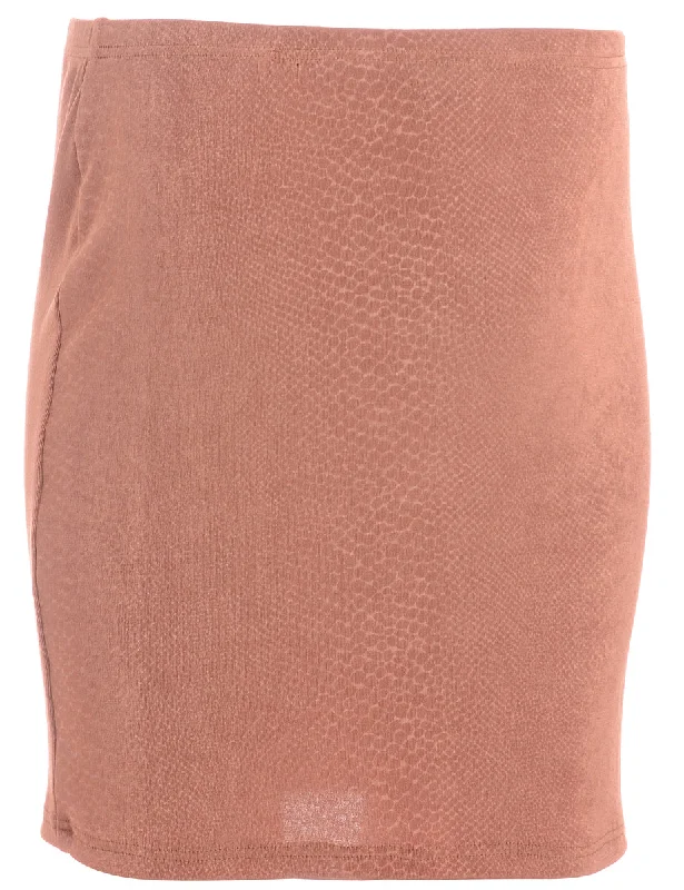 Label Lyndsey Remade Lycra Mini Skirt velvet skirt glossy