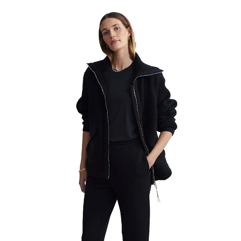 Varley Eleanor Fleece Womens Jacket Knit Fabric Woven Fabric Fleece Fabric