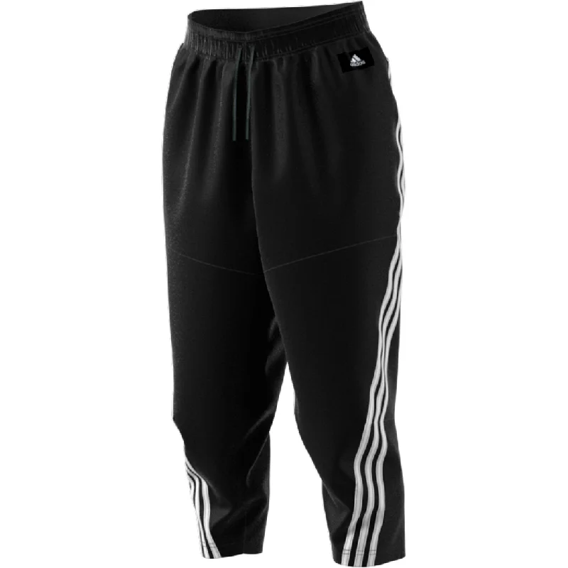 adidas Sportswear Z.N.E Wrapped 3-Stripes 7/8 Pants (Black/White) Chic Black Leggings