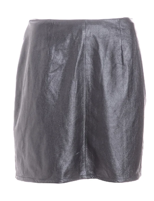 Label Roxy Mini Leather Skirt athletic skirt fit