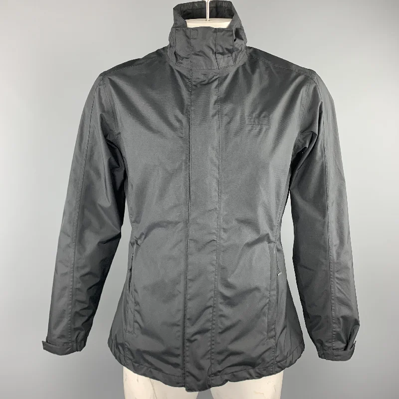 PATAGONIA Size L Black Nylon Windbreaker Jacket Wool Jacket Cashmere Jacket Tweed Jacket PATAGONIA Size L Black Nylon Windbreaker Jacket Wool Jacket Cashmere Jacket Tweed Jacket