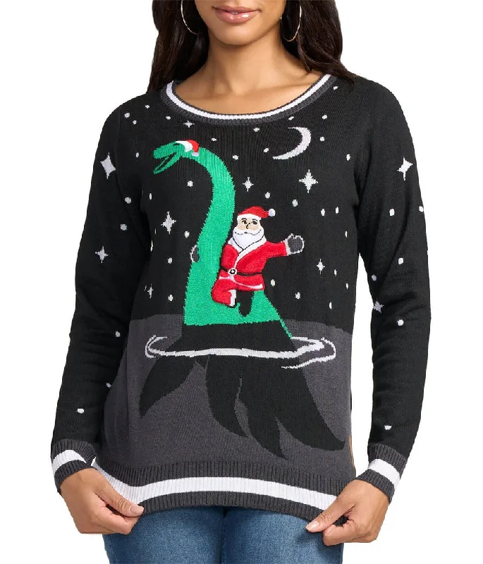 Women's Nessie Ugly Christmas Sweater Casual Formal Business