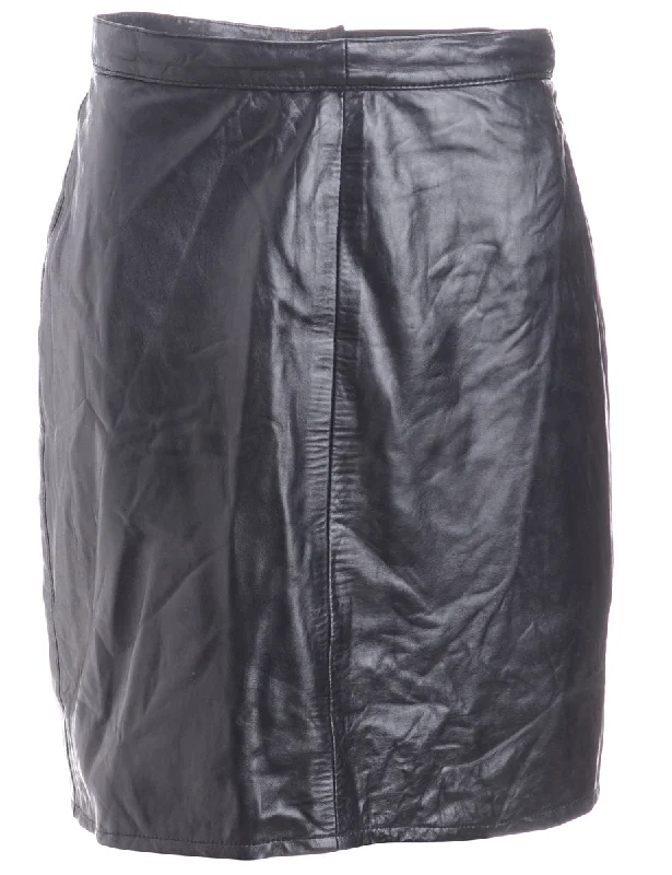 Label Roxy Mini Leather Skirt velvet skirt luxurious