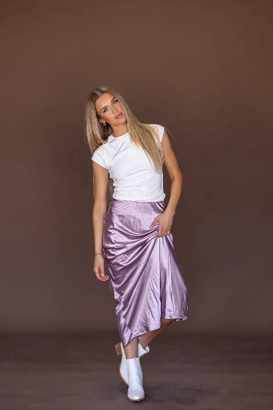 Noah Silk Midi Skirt velvet skirt luxurious