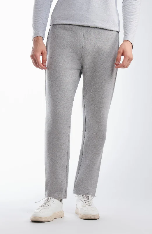 Fleece Joggers Pants - Ash Grey Comfortable Jogging Pants