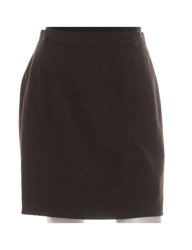 Label Lisa Short Winter Skirt high slit skirt