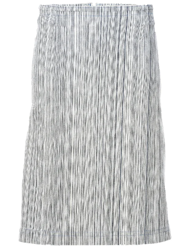 Multi-colour Denim A-line Skirt - M slim fit skirt