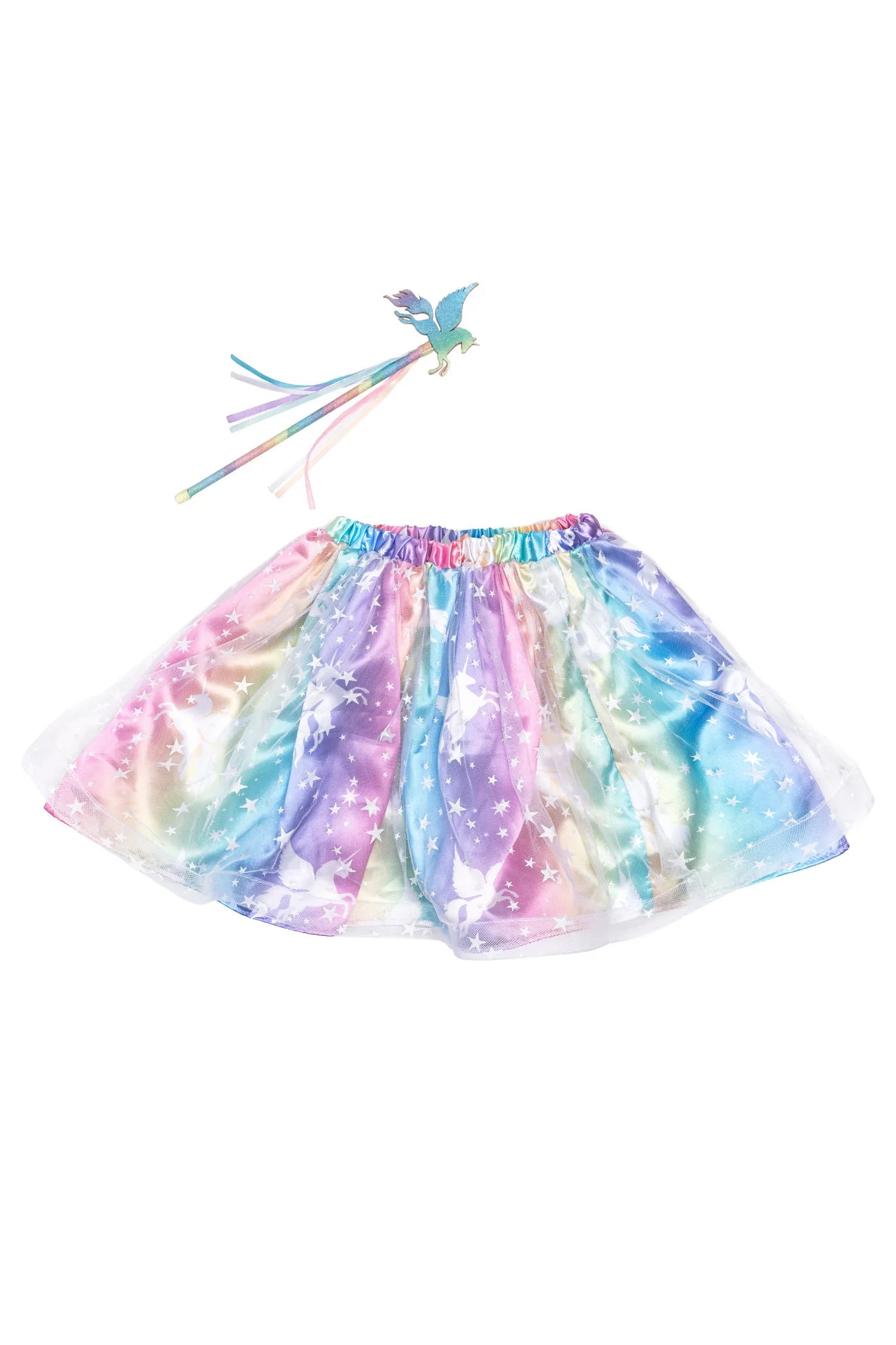 Great Pretenders Enchanted Unicorn Skirt & Wand Set Size 4/6 leather skirt modern