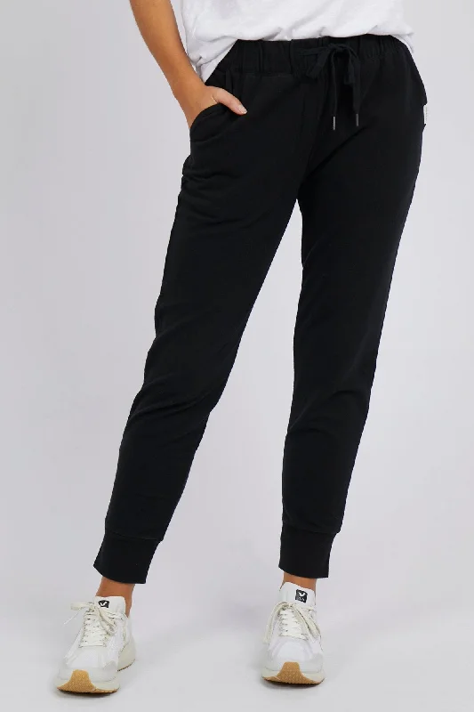 FOXWOOD LAZY DAYS PANT - BLACK Formal Slim Pants