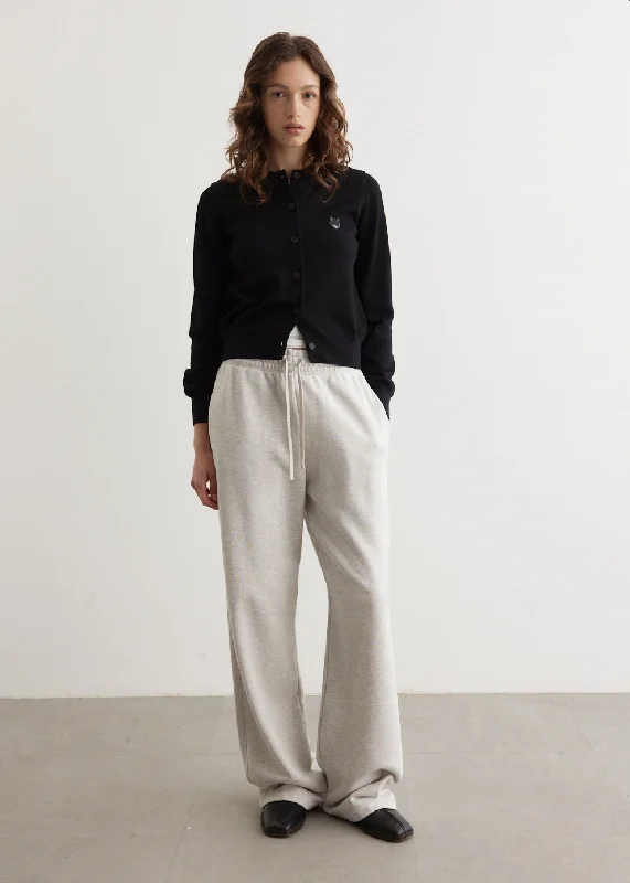 Baby Fox Patch Relaxed Jog Pants Formal Stretch Pants